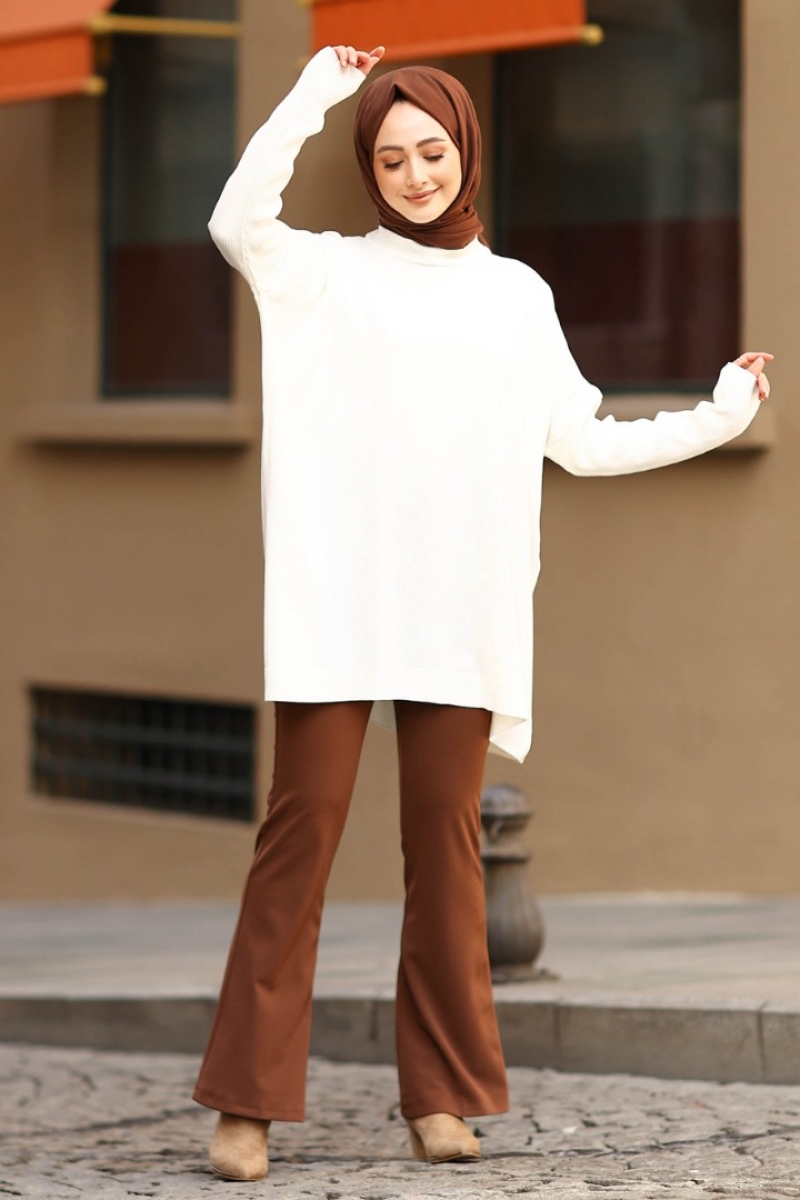 Merida Beyaz Tunik
