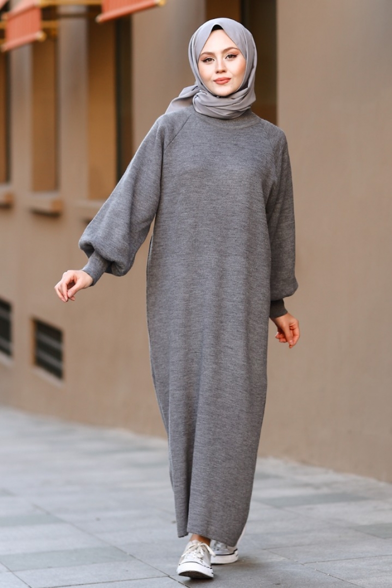 Mikila Antrasit Elbise