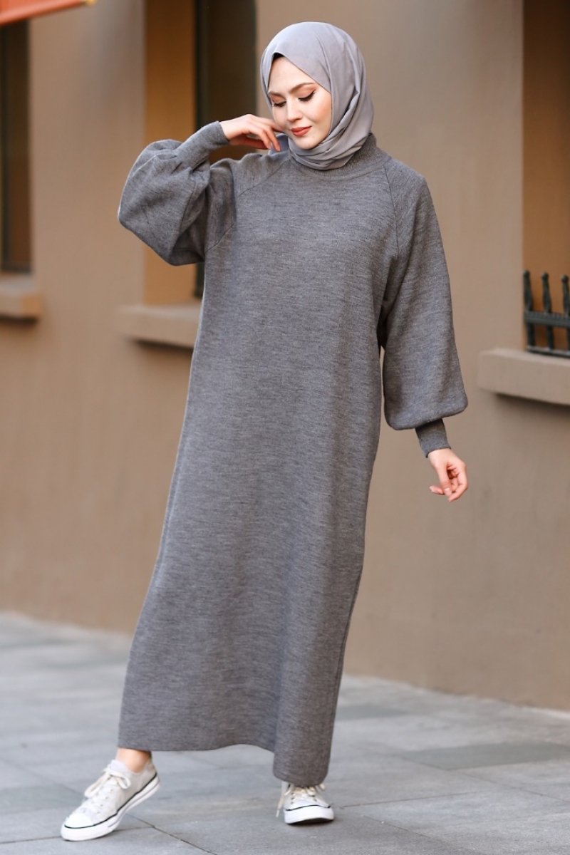 Mikila Antrasit Elbise