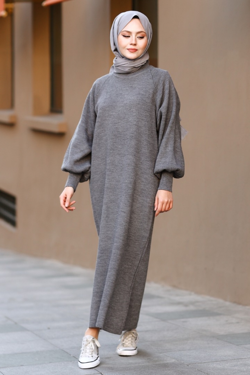 Mikila Antrasit Elbise