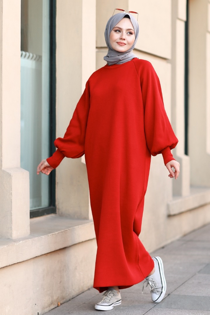 Mikila Kırmızı Elbise