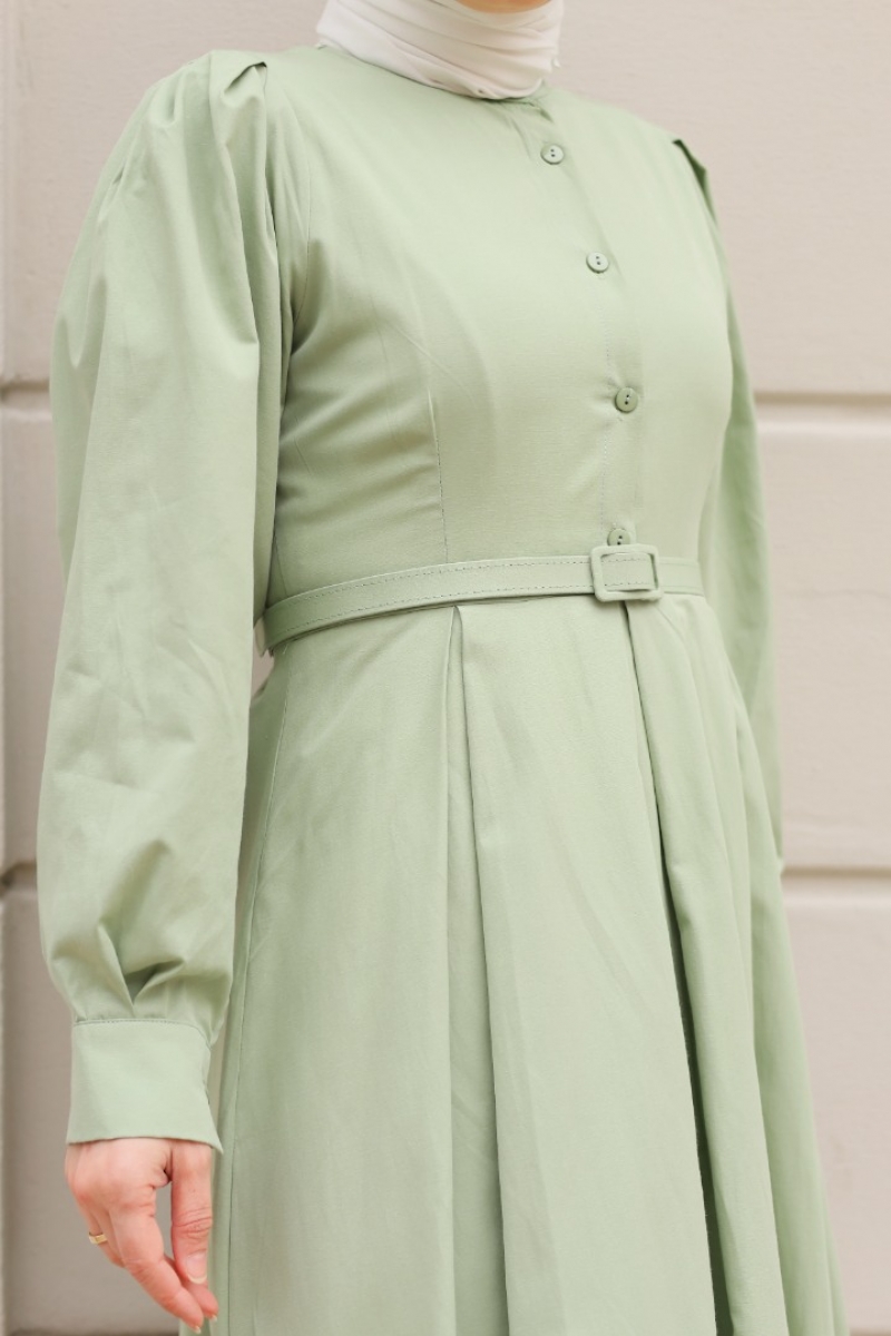 Minyu Mint Yeşili Elbise