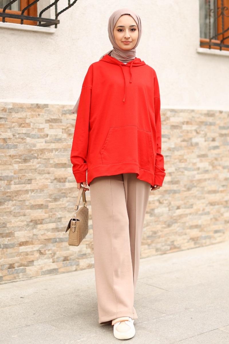 Miros Kırmızı Sweat