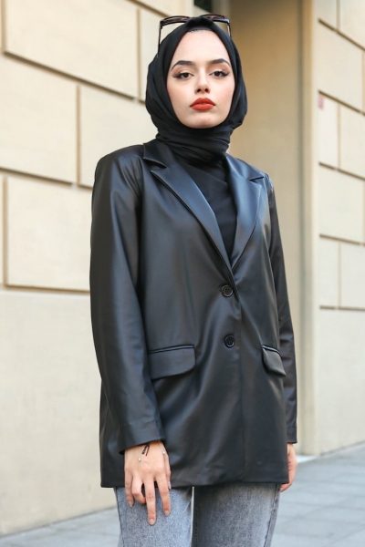 Mouna Siyah Ceket