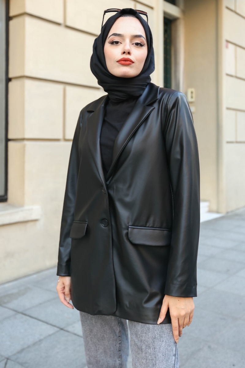 Mouna Siyah Ceket