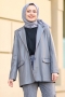 Mouna Gri Ceket