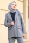 Mouna Gri Ceket