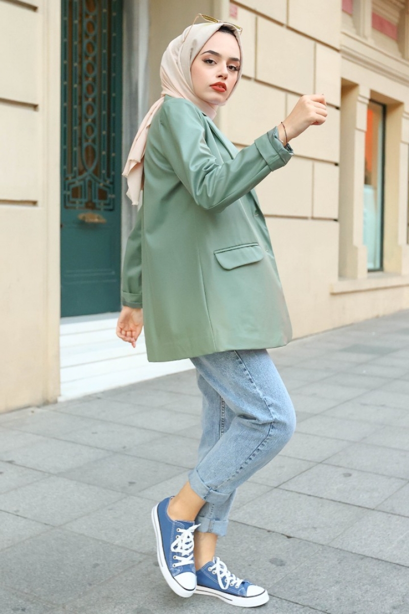 Mouna Açık Yeşil Ceket