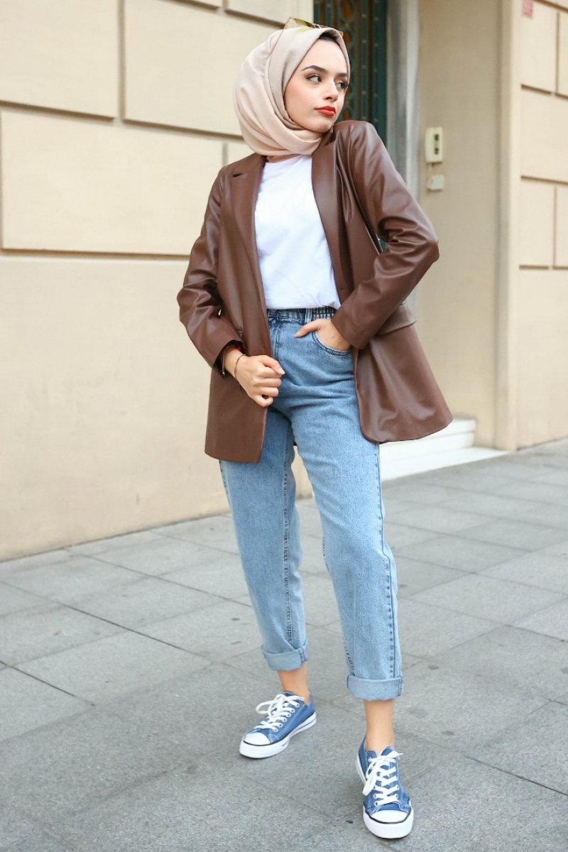 Mouna Kahverengi Ceket