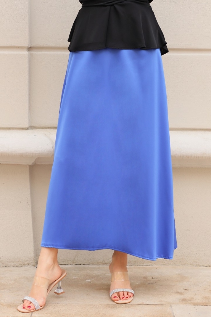 Pela Saks Mavisi Etek