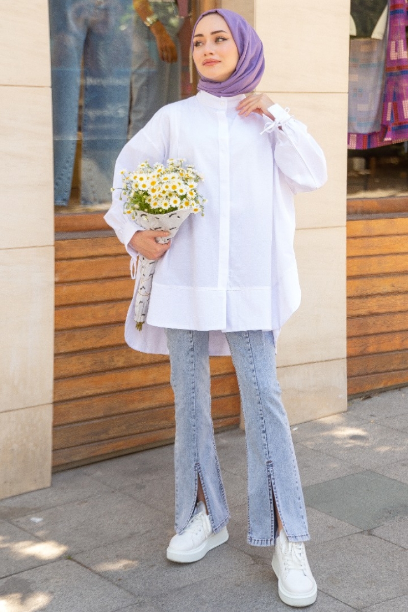 Tina Beyaz Tunik