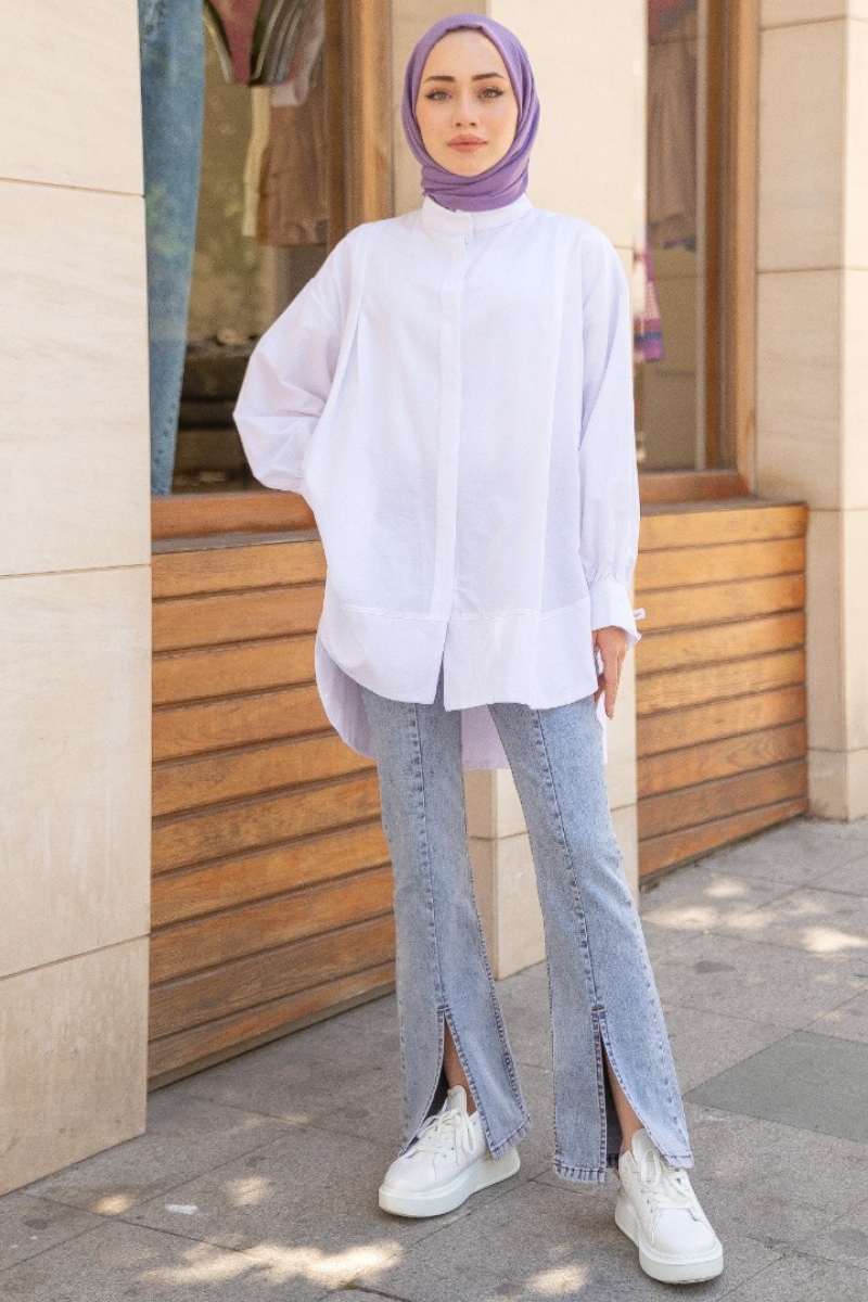 Tina Beyaz Tunik