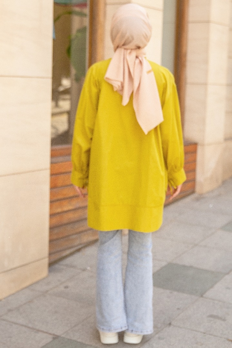 Tina Yağ Yeşili Tunik