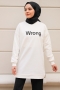 Wrong Beyaz Sweat