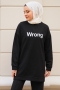 Wrong Siyah Sweat