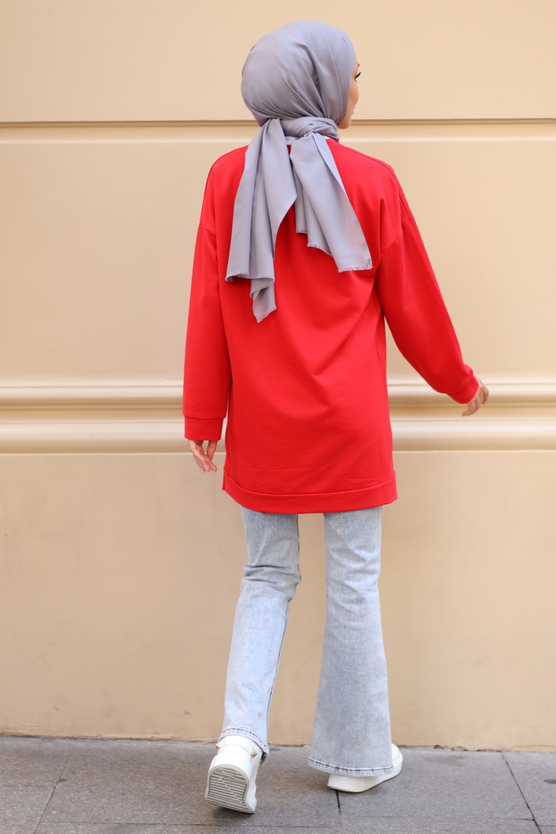 Wrong Kırmızı Sweat