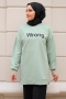 Wrong Mint Yeşili Sweat