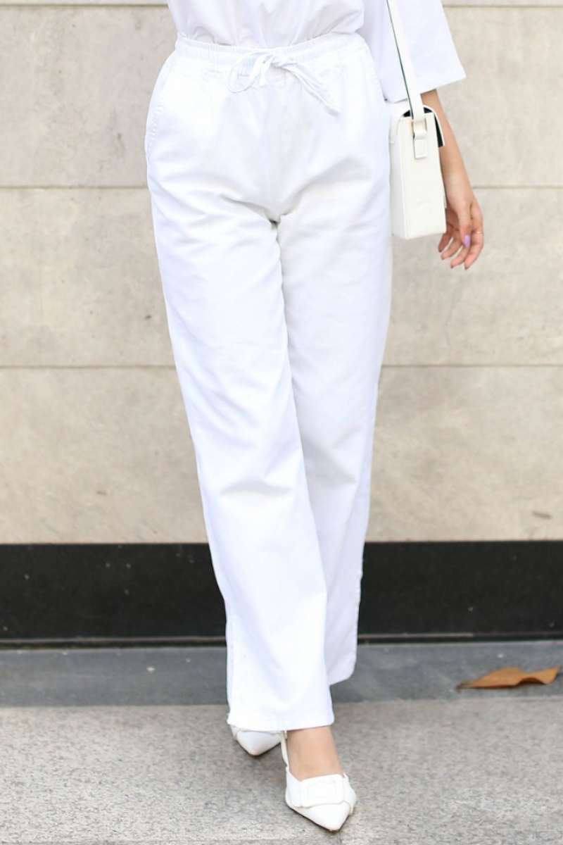 Yanez Beyaz Pantolon