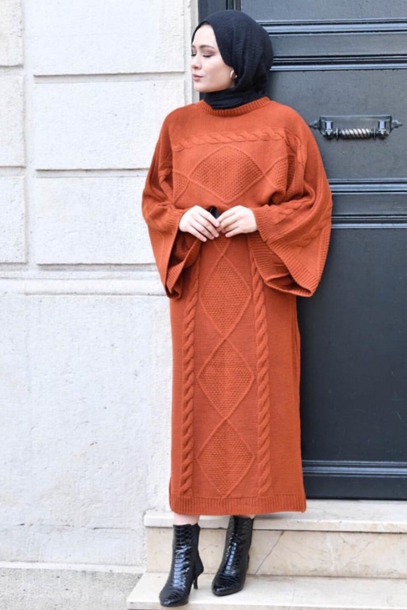 Örgü İkili Turuncu Takım