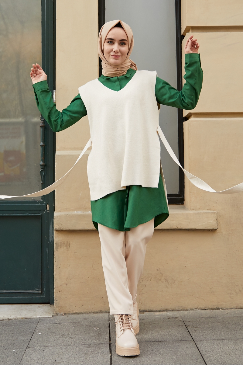 İbiza Ekru Süveter