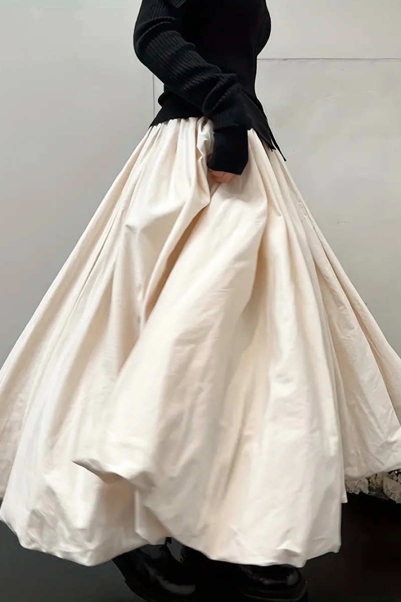 İlbey Özel Kalıp Bej Etek