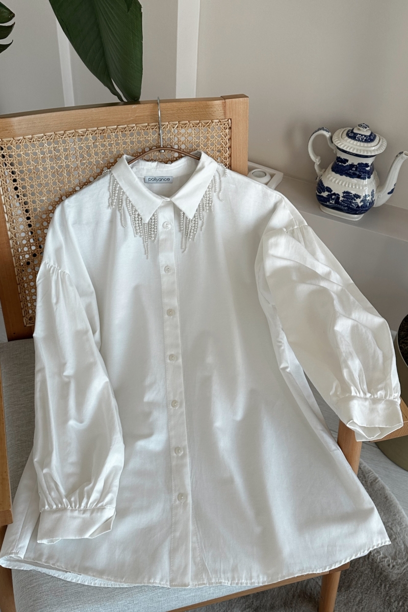 İnci Beyaz Tunik
