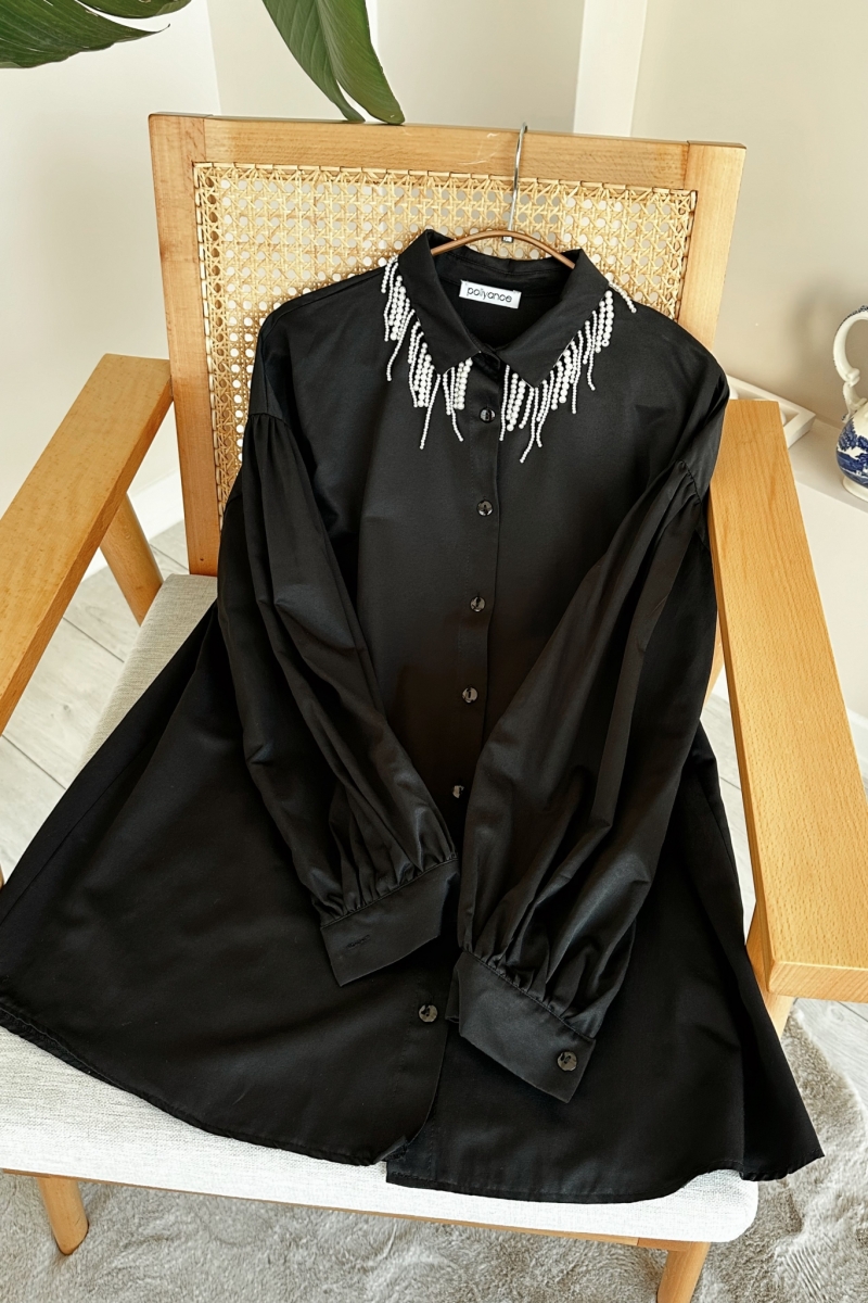 İnci Siyah Tunik