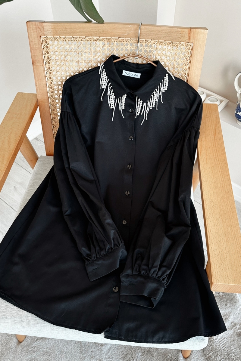 İnci Siyah Tunik