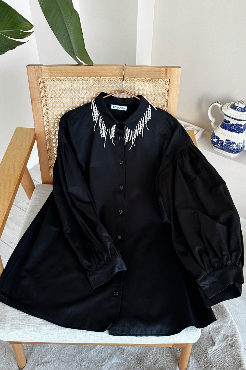 İnci Siyah Tunik