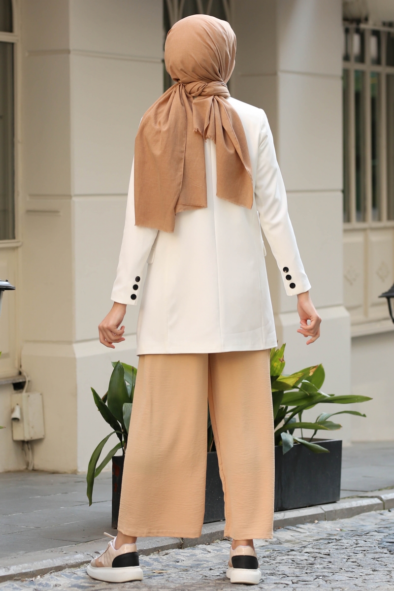 İndiana Beyaz Ceket