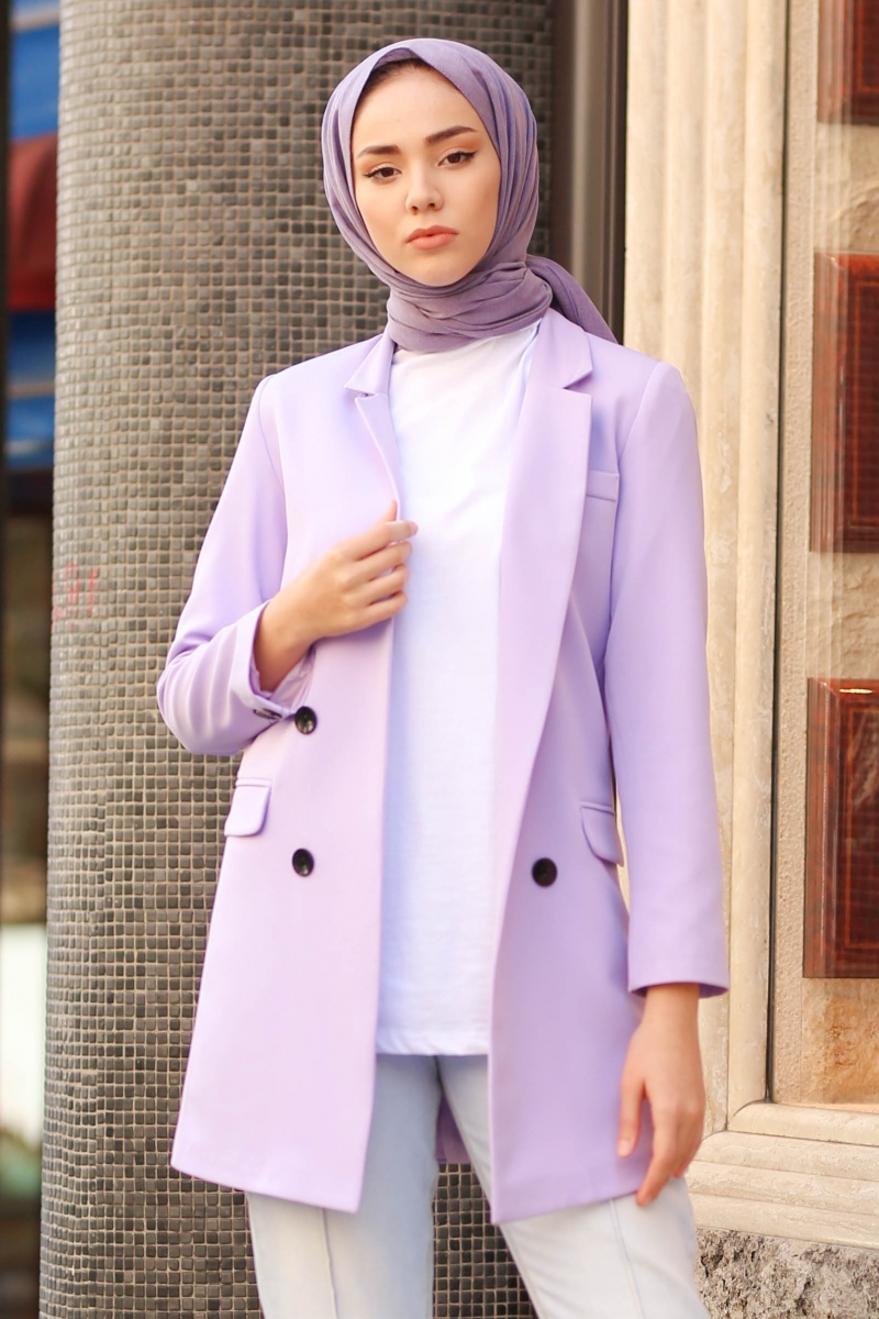 İndiana Lila Ceket