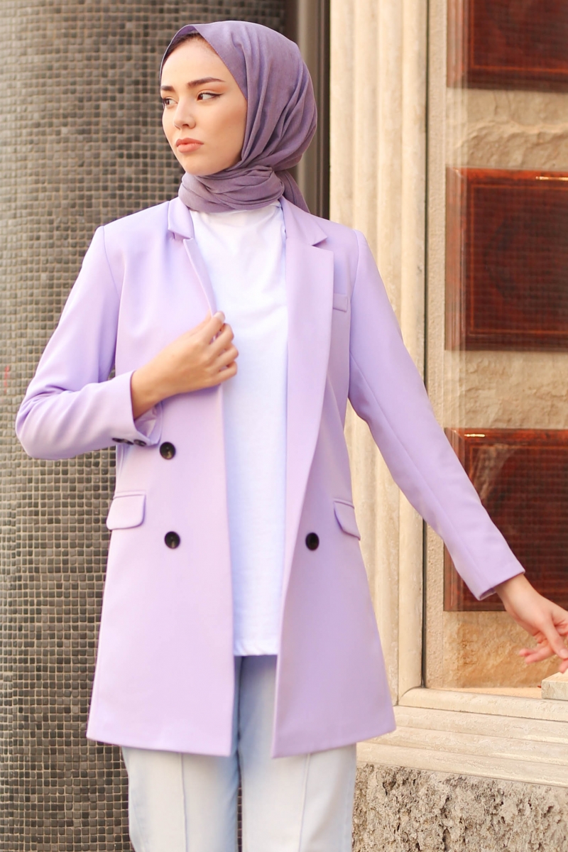 İndiana Lila Ceket