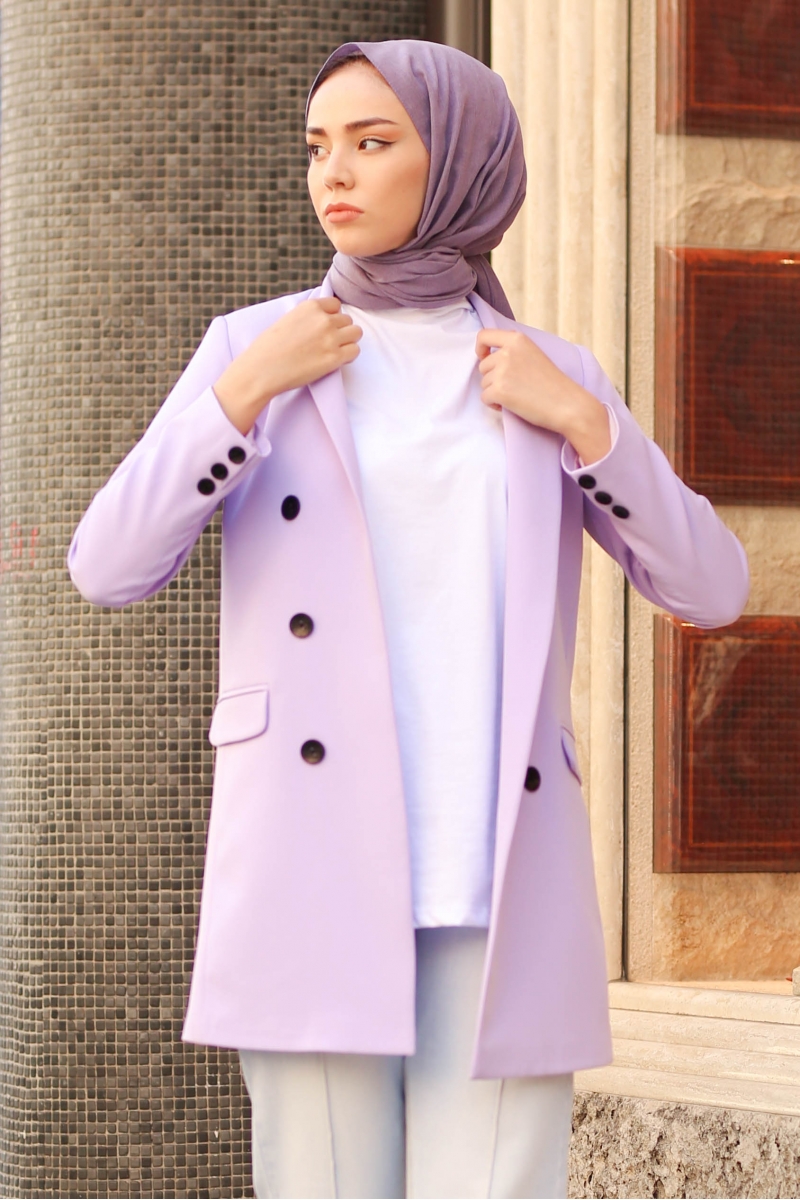 İndiana Lila Ceket