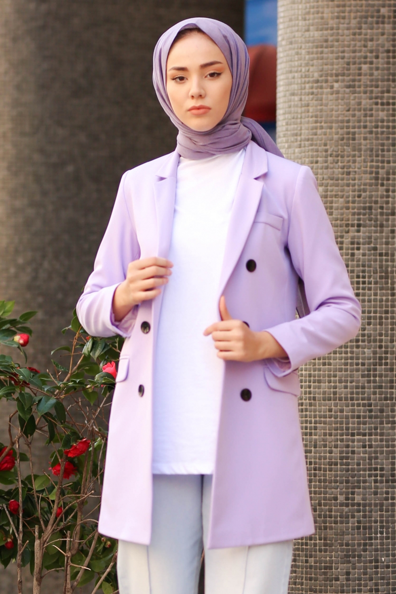 İndiana Lila Ceket