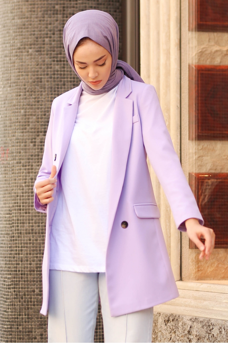 İndiana Lila Ceket