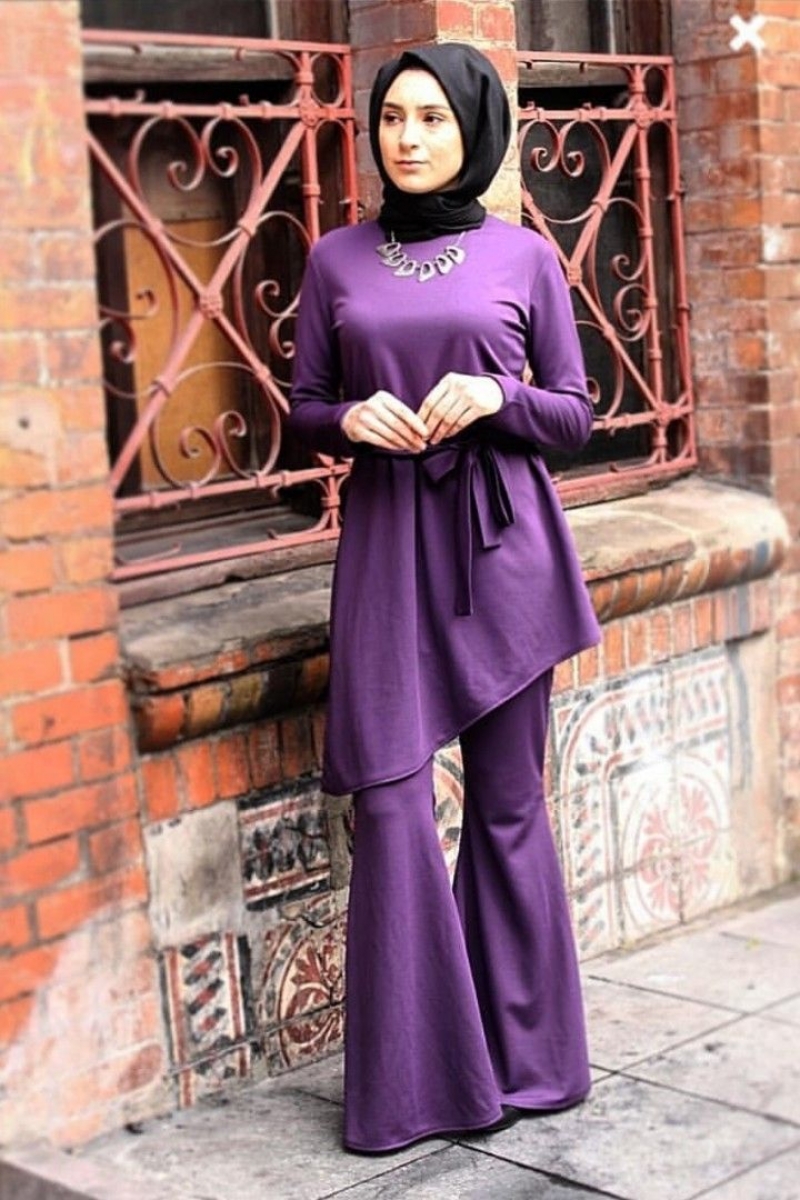 Mor İspanyol Paça Takım