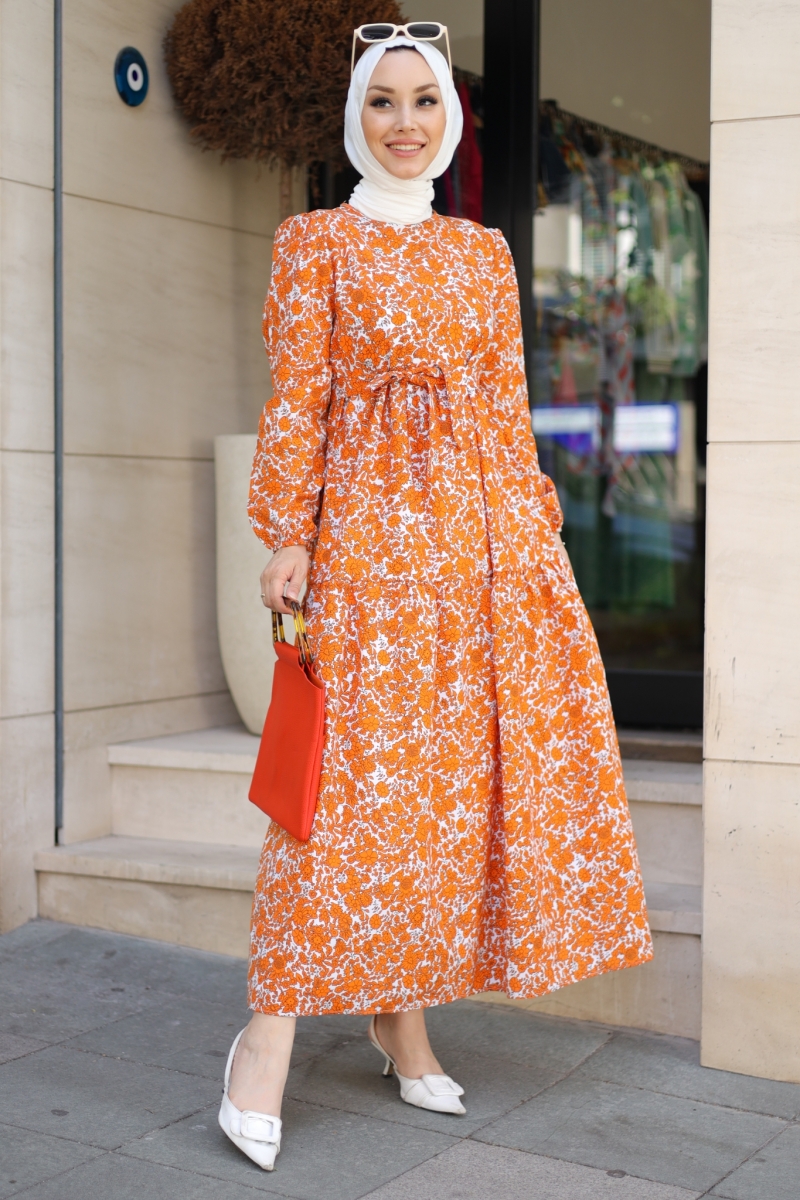 İvya Turuncu Elbise