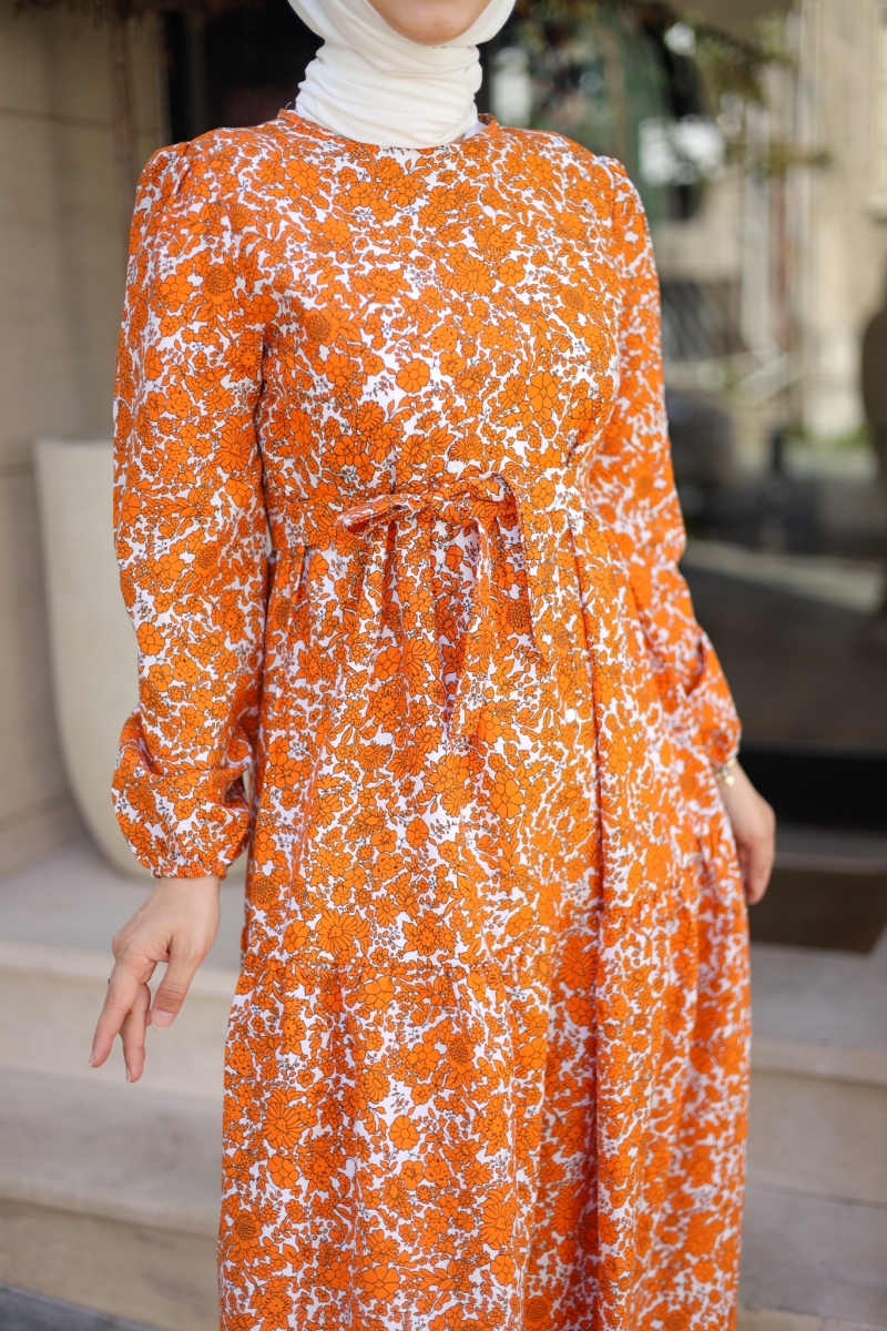 İvya Turuncu Elbise