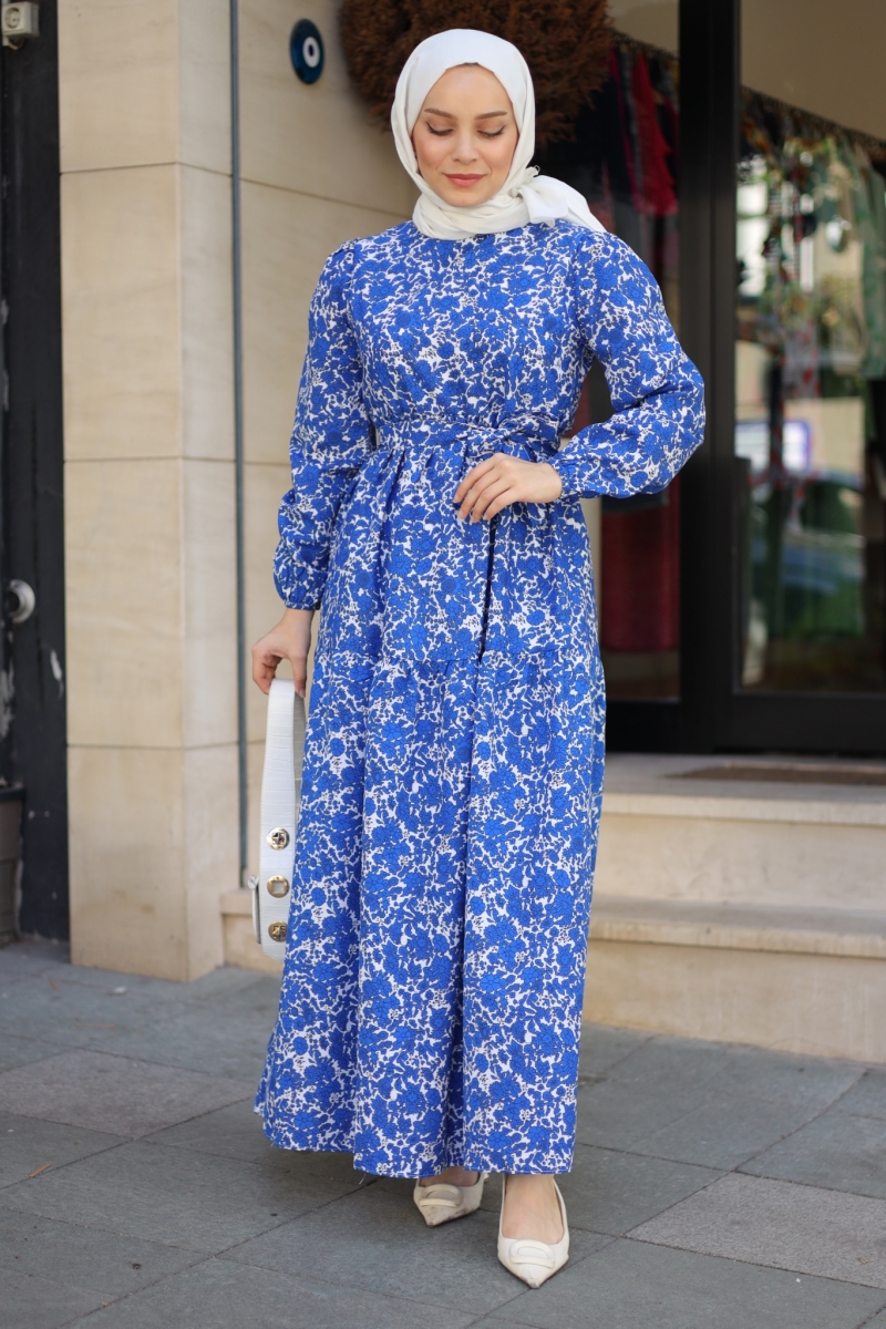 İvya Mavi Elbise