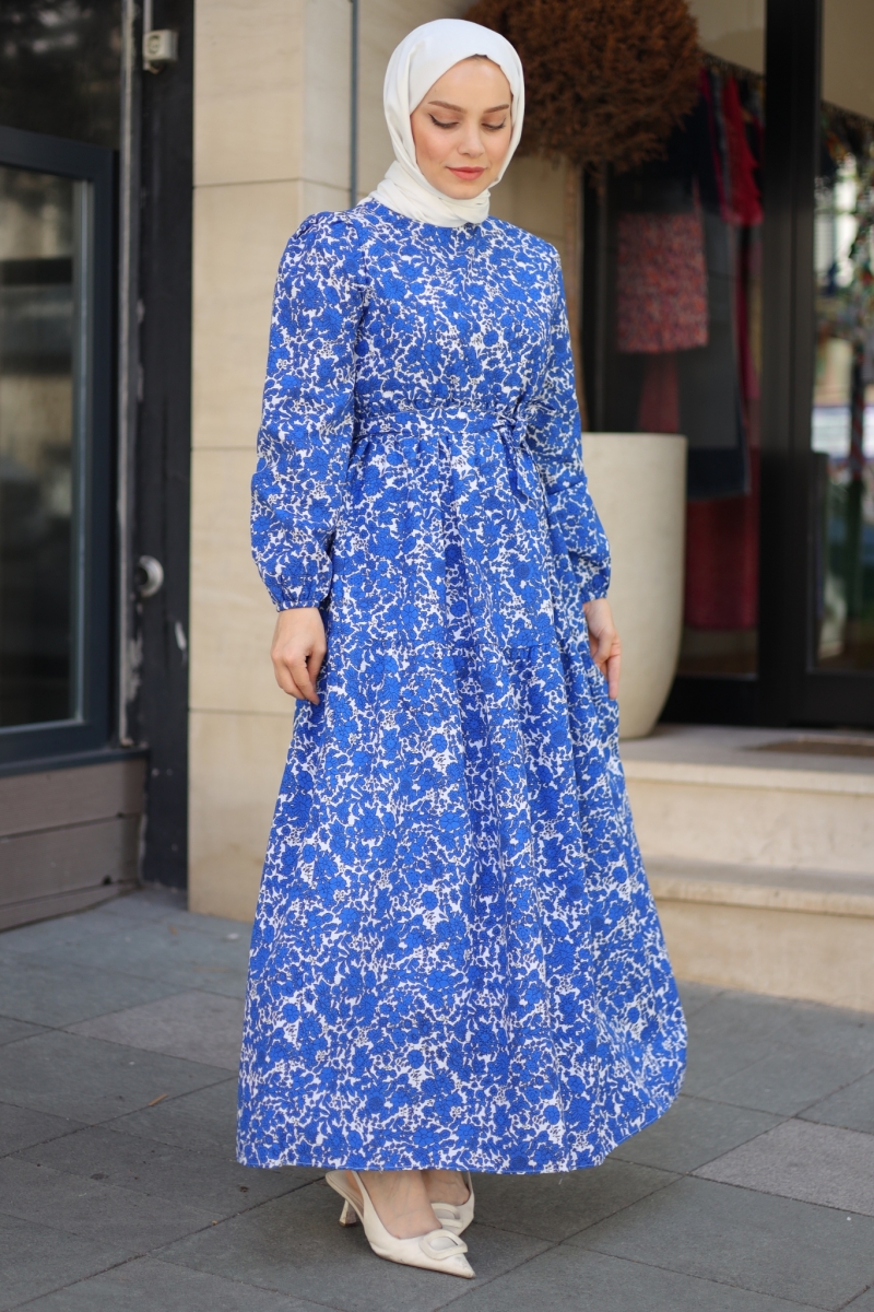 İvya Mavi Elbise